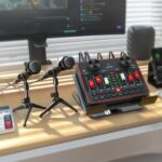 Podcast Equipment Bundle for 2 Mic Tiktok Video Content Creator Kit, Audio Interface DJ Mixer Sound Card/Board Condenser Microphone for Studio Smartphone/PC/Laptop Broadcast Recording/Live Stream - Image 7
