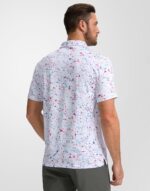 Obla Mens Golf Polo Shirts Short Sleeve Dry Fit Performance Moisture Wicking Casual Print Collared Golf Shirts for Men - Image 4