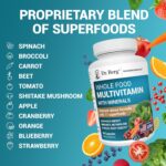 Dr. Berg Whole Food Multivitamin with Minerals - Daily Multivitamin for Men and Women - Includes Premium Whole Food Fruits and Vegetable Blend with Folate, Alpha-lipoic Acid and More - 60 Capsules - Image 8