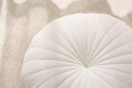 Floor Pillow Meditation Cushion Round Large Floor Pillows Seating for Adults, Velvet Thick Floor Cushions for Yoga Living Room Balcony Outdoor Tatami 18inches（Beige） - Image 4