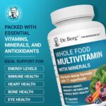 Dr. Berg Whole Food Multivitamin with Minerals - Daily Multivitamin for Men and Women - Includes Premium Whole Food Fruits and Vegetable Blend with Folate, Alpha-lipoic Acid and More - 60 Capsules - Image 3