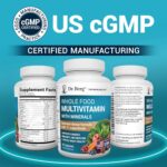 Dr. Berg Whole Food Multivitamin with Minerals - Daily Multivitamin for Men and Women - Includes Premium Whole Food Fruits and Vegetable Blend with Folate, Alpha-lipoic Acid and More - 60 Capsules - Image 6