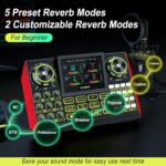 Podcast Microphone Bundle with Live Sound Card Audio Mixer, Podcast Equipment Bundle Sound Board with 3.5mm Condenser Microphone for Pc/Phone Live Streaming Singing Gaming,Voice Changer, Denoise - Image 5