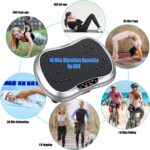 AXV Vibration Plate Exercise Machine Whole Body Workout Portable Mini Vibrate Fitness Platform Lymphatic Drainage Machine for Weight Loss Shaping Toning Wellness Home Gyms Workout (Mini) - Image 4
