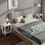 TUTOTAK End Table with Charging Station, Set of 2, Small Side Table with Outlets, Nightstand Bedside Table, 2-Tier Storage Shelf for Small Space, Living Room, Bedroom White TB01BW041 - Image 7
