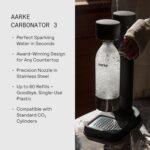 aarke - Carbonator III Premium Carbonator-Sparkling & Seltzer Water Maker-Soda Maker with PET Bottle (Matte Black) - Image 7