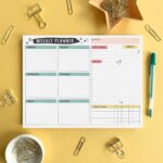 Weekly Planner Pad, 52 Letter Size Tear Off Sheets, 8.5” x 11” Undated Calendar Weekly Desk Planner Notepad, Daily Schedule Priorities To Do List for Week (Style 4) - Image 3