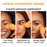 Real Techniques Miracle Complexion Sponge, Makeup Blender for Liquid and Cream Foundation, Full Coverage, Streak-Free Professional Makeup Tool, Cruelty Free, Vegan, Latex Free, 4 Count - Image 5