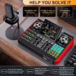 Podcast Equipment Bundle,with 3.5mm Condenser Microphone & Live Sound Card - Audio Mixer for Streaming, PC/Mobile Live Singing, Gaming Content Creators, Soundboard with USB Computer Interface - Image 4