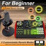 Podcast Equipment Bundle - All-in-One Audio Mixer Production Studio with 3.5mm Microphone for Live Streaming, Podcast Recording, PC, Smartphone & DJ (Model: G9-PKPRO DJ Mixer - Image 5