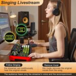 Podcast Equipment Bundle - All-in-One Audio Mixer Production Studio with 3.5mm Microphone for Live Streaming, Podcast Recording, PC, Smartphone & DJ (Model: G9-PKPRO DJ Mixer - Image 6