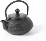 HAWOK Cast Iron Teapot with Stainless Steel Infuser (600ml/20oz) - Image 6
