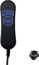 Fruhdi 4 Button 5 Pin Prong Hand Control Handset Remote with USB and Backlight for Lift Chairs Electric Sofa Power Recliners - Image 2