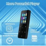 144GB MP3 Player - Music Player with Bluetooth 5.2 HiFi Sound Shuffle Single Loop FM Radio Built-in HD Speaker Voice Recorder Mini Design Ideal for Sport - Image 5