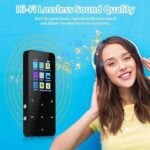 144GB MP3 Player - Music Player with Bluetooth 5.2 HiFi Sound Shuffle Single Loop FM Radio Built-in HD Speaker Voice Recorder Mini Design Ideal for Sport - Image 7