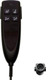 Uetmulik 4 Button 5 Pin Prong Lift Chairs Power Recliners Remote Hand Control Handset Model HS.13.04.01A Replacement - Image 2