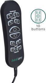 AlveyTech 10-Button 5-Pin Replacement Remote Hand Control for Pride VivaLift Lift Chair (Standard & Early Version Viva Lift 2) - (CTL1707190) for Standard & Early Version VivaLift 2 Models - Image 9