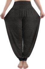fitglam Women's Harem Pants Yoga Hippie Boho Beach Pants Summer Baggy Joggers Plus Size - Image 2