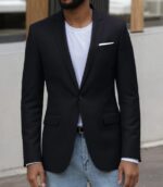 Beninos Mens Blazer Jacket Slim Fit Casual One Button Sport Coats - Image 3