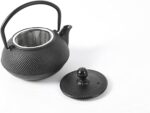 HAWOK Cast Iron Teapot with Stainless Steel Infuser (600ml/20oz) - Image 4