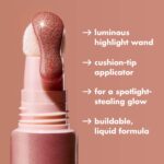 e.l.f. Halo Glow Highlight Beauty Wand, Liquid Highlighter Wand For Luminous, Glowing Skin, Buildable Formula, Vegan & Cruelty-free,Champagne Campaign - Image 5