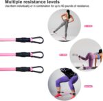 Ankle Resistance Bands with Cuffs: Women Ankle Strap Band for Working Out - Ankle Resistance Bands for Glutes Hip & Leg Butt Training Workout Exercise Equipment - Image 5