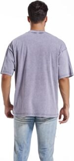 3 Pcs Men's Oversized Heavy Cotton Summer T-Shirts Vintage Tee Loose Fit Short Sleeve Casual Tshirts for Men Women - Image 5