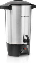 Hamilton Beach 45 Cup Coffee Urn and Hot Beverage Dispenser, Silver - Image 2