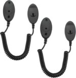 2 Pack Magnetic Remote Leash Control Holder with Security Cable, Retractable Tidy Anti-lost Rope Organizer Easy Installation Stable Suitable for Projector TV Fan and Air Conditioner Remotes (Black) - Image 8