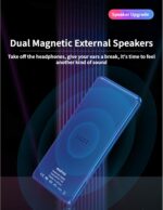 MP3 Player with Bluetooth and , 4.0 Inch Full MP4 MP3 Player with Speaker, for Android Streaming Music Player Portable HiFi Sound Digital Audio Player 2050mAh (Grey) - Image 5