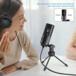 FIFINE USB Microphone, Metal Condenser Recording Microphone for MAC OS, Windows, Cardioid Laptop Mic for Recording Vocals, Voice Overs, Streaming, Meeting and YouTube Videos-K669B - Image 9