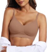 OEAK Womens Wireless Bras Comfortable Push Up Bra No Underwire Bra Full Support Lift Bralette Everyday Seamless Tshirt Bras - Image 2