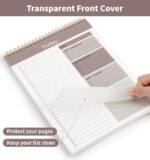 To Do List Notepad, 52 Undated Sheets （8.5"×11"）Duplex-printed Daily Planner For Work Home School Office Desk Accessories Supplies & Goal Setting Tasks- Brown - Image 7