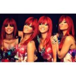 QD-Tizer Red Color Long Silky Straight Wigs with Bangs Synthetic No Lace Wig for Fashion Women Heat Resistant Natural Looking Hair Wig for Party Cosplay - Image 6