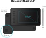 HUION Inspiroy H640P Drawing Tablet, 6x4 inch Digital Art with Battery-Free Stylus, 8192 Pen Pressure, 6 Hot Keys, Graphics Tablet for Drawing, Writing, Design, Teaching, Work with Mac, PC & Mobile - Image 3