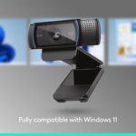 Logitech C920x HD Pro Webcam, Full HD 1080p/30fps Video, Clear Audio, HD Light Correction, PC Camera Webcam, Works with Skype, Zoom, Facetime, PC, Laptop, Mac, Tablet - Black - Image 6