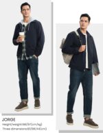 Rdruko Men's Corduroy Jacket Windbreaker Lightweight Casual Stylish Full Zip Bomber Jackets with Zipper Pockets - Image 7
