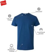 Hanes Men's T-Shirt, Moisture-Wicking Cotton Crewneck Pocket Tees, 6-Pack - Image 5