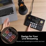 MAONO Podcast Equipment Bundle 10 Channel Audio Interface and XLR Dynamic Microphone MaonoCaster with Pro-preamp, 48V, Bluetooth for Podcast, Streaming, TikTok, Youtube, PC, Smartphone (AME2C Pro) - Image 10