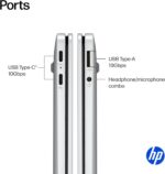 HP OmniBook 5 14 inch Next Gen AI PC, OLED Display, Snapdragon X Plus X1P-42-100, 16 GB RAM, 1 TB SSD, Qualcomm Adreno GPU, Windows 11 Home, Copilot+ PC, Glacier Silver, 14-he0099nr - Image 11