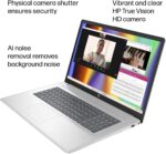 HP 17 Laptop (17.3" FHD Anti-Glare, 64GB RAM, 2TB SSD, AMD Ryzen 5 7430U (> Intel i5-1334U)), Webcam, Long Battery Life, Fast Charge, Numeric Pad, Win 11 Pro w/AI Copilot, Business & Student – Silver - Image 4