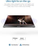 ARZOPA Portable Monitor 15.6'' FHD 1080P - Ultra-Slim Portable Laptop Monitor with Kickstand - IPS Display for PC, MAC, Phone, Xbox, PS5 - USB C & HDMI Connectivity - A1 - Image 8