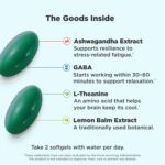 OLLY Ultra Strength Goodbye Stress Softgels, GABA, Ashwagandha, L-Theanine and Lemon Balm, Stress Relief Supplement - 60 Count - Image 3