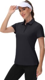 TACVASEN Women's Golf Polo Shirts Short Sleeve UPF 50+ Sun Protection Golf Shirts for Women Quick Dry Collared Polos - Image 5