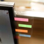 MINSA Fashion Multifunction Utility Acrylic Transparent Computer Monitors Side Panel/Memo Pads/Message Boards/Sticky Boards for Computer Screen, 1 Set (Left & Right) (Transparent) - Image 5