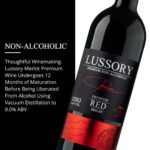 Lussory Premium Merlot Alcohol Removed 0.0% Dealcoholized Red Non Alcoholic Wine From Spain, Low Calories, Low Sugar, Halal Certified (750ml, 1 Bottle) - Image 4