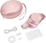 ZIHNIC Bluetooth Headphones Over-Ear, Foldable Wireless and Wired Stereo Headset Micro SD/TF, FM for Cell Phone,PC,Soft Earmuffs &Light Weight for Prolonged Wearing(Rose Gold) - Image 8