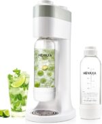 Sparkling Water Maker, Soda Maker Machine for Quickly Creating Refreshing Soda, Includes 2x BPA-Free 1L Carbonation Bottle, Compatible with 60L CO2 Carbonator (White, 1 L) - Image 2