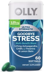 OLLY Ultra Strength Goodbye Stress Softgels, GABA, Ashwagandha, L-Theanine and Lemon Balm, Stress Relief Supplement - 60 Count - Image 2
