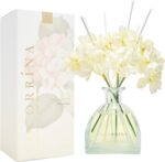 COCORRÍNA Reed Diffuser - 8.5 Oz Clean Linen Reed Diffuser with 8 Sticks for Home Bathroom Shelf Decor (Simple Luxe Collection) - Image 3